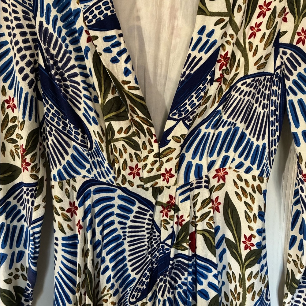 Farm Rio Vibrant Multicolor Patterned Dress, XS.  NWOT - Picture 8 of 9